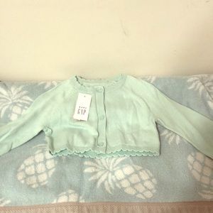 BabyGap new with tags aqua blue sweater 6-12m